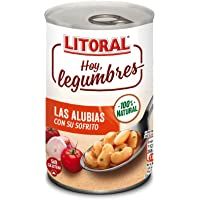 LITORAL Hoy Legumbres Alubias con su sofrito - Plato Preparado Sin Gluten - Total: 6.45kg